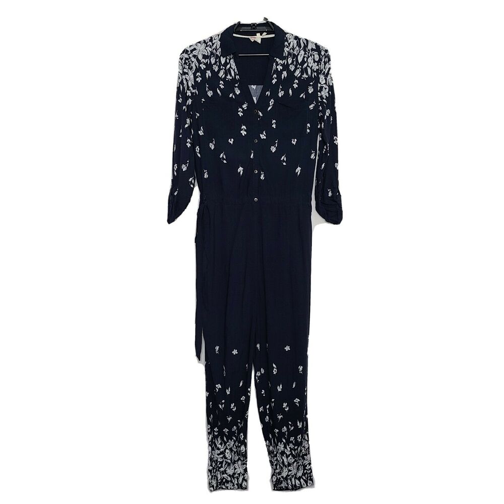 Anthropologie Lilka LakeShore Jumpsuit Romper Navy